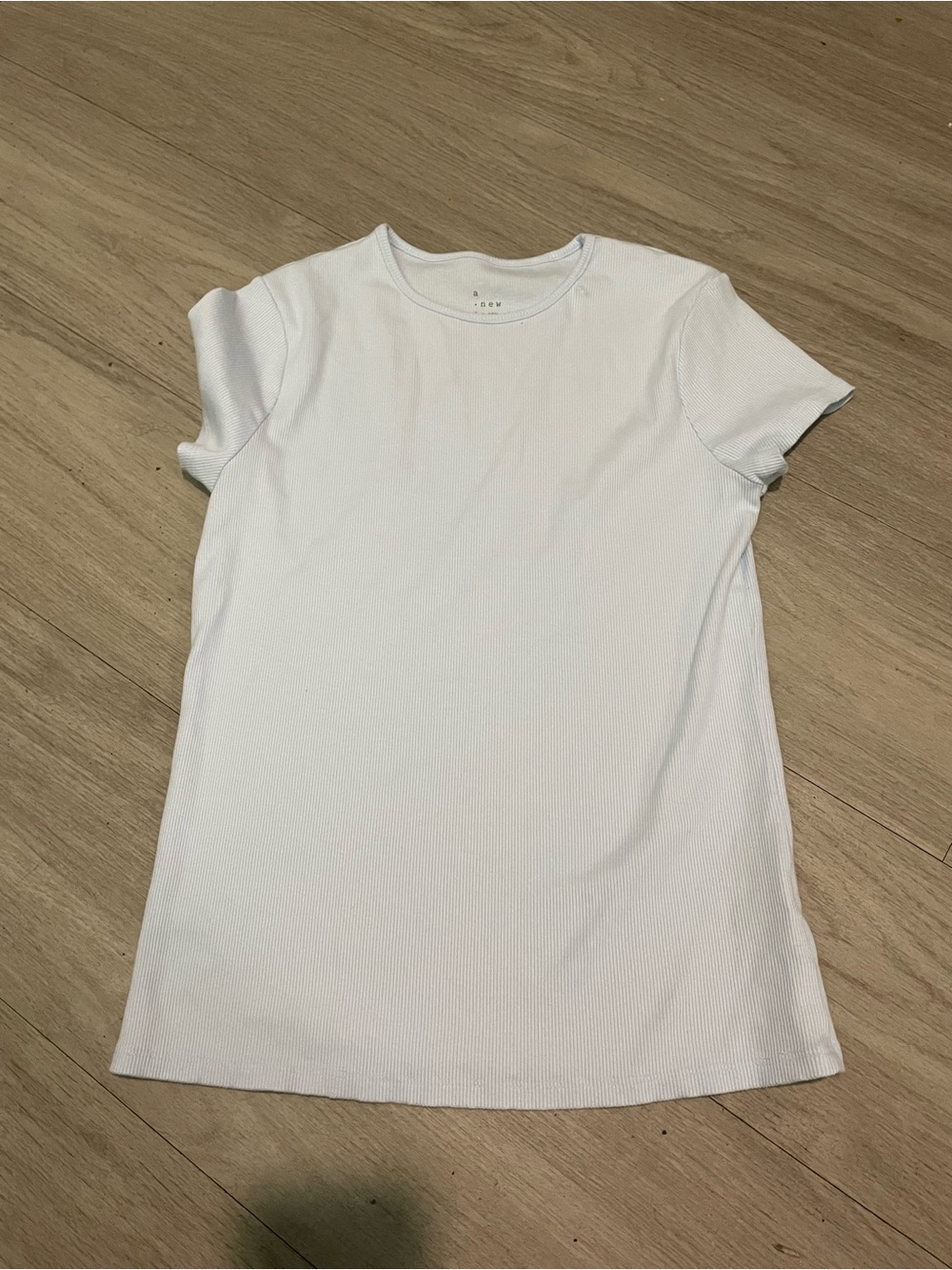 a new day Ribbed Short Sleeve Tee